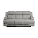 Power Double Reclining Sofa 9207GRY-3PW