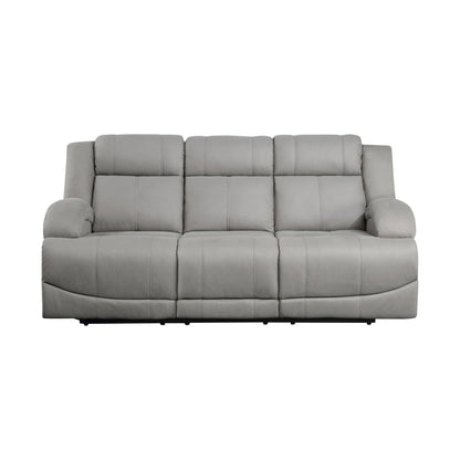Power Double Reclining Sofa 9207GRY-3PW
