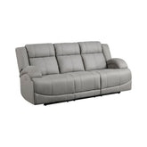 Power Double Reclining Sofa 9207GRY-3PW