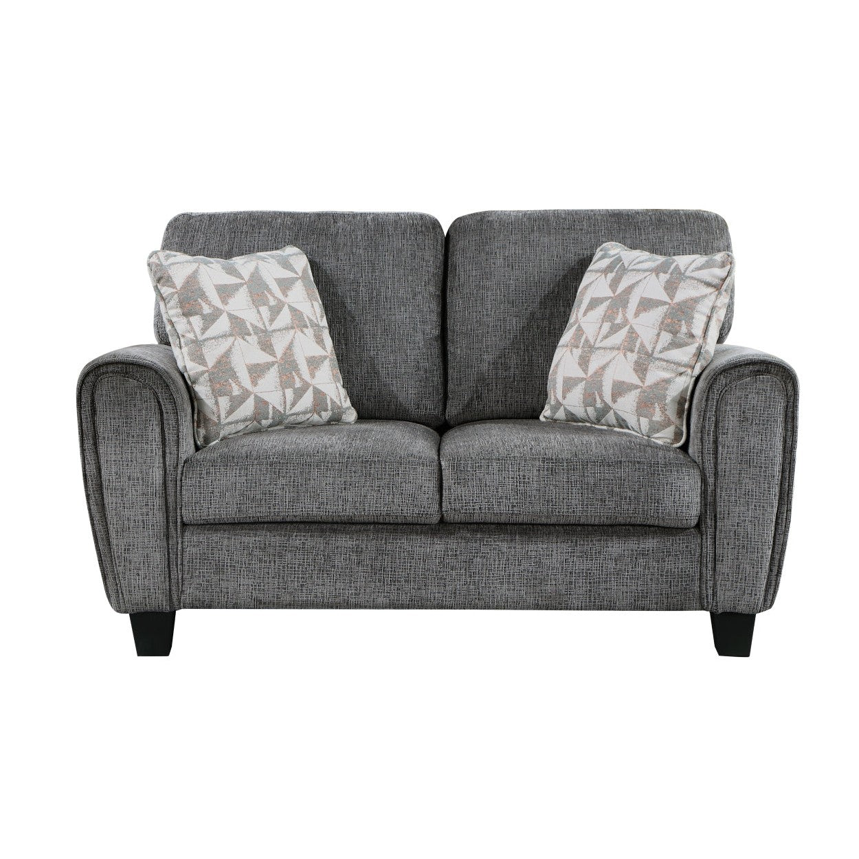 2pc Set: Sofa, Love 9214GY*2