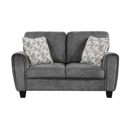 2pc Set: Sofa, Love 9214GY*2