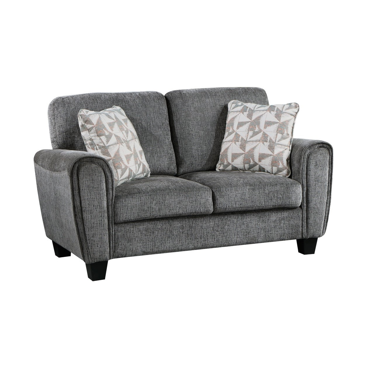 2pc Set: Sofa, Love 9214GY*2