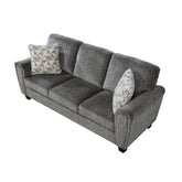 Sofa with 2 pillows 9214GY-3