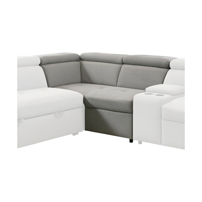Homelegance 2-Seater Corner Seat With Adjustable Headrests