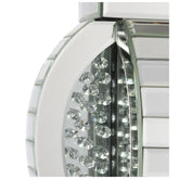 Klein Table Lamp with Drum Shade White and Mirror 923287