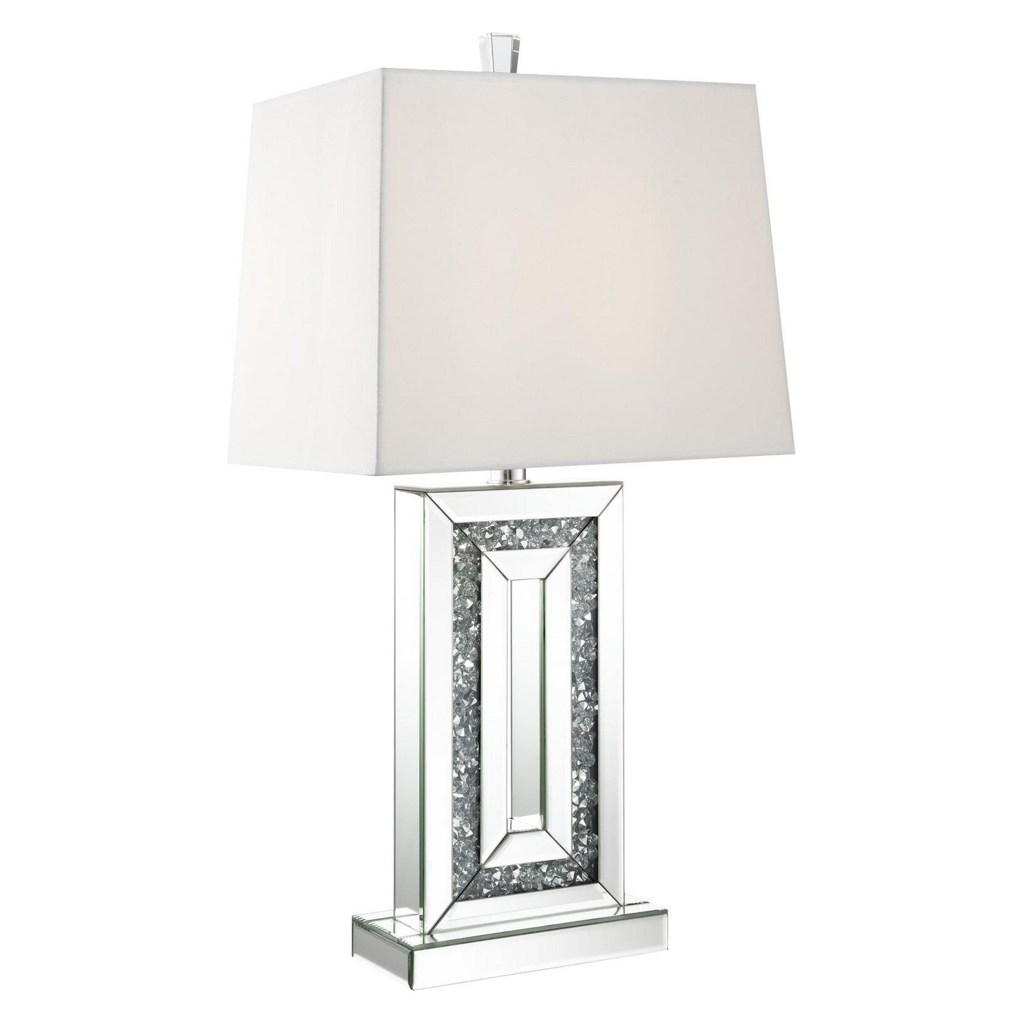 Ayelet Table Lamp with Square Shade White and Mirror 923288
