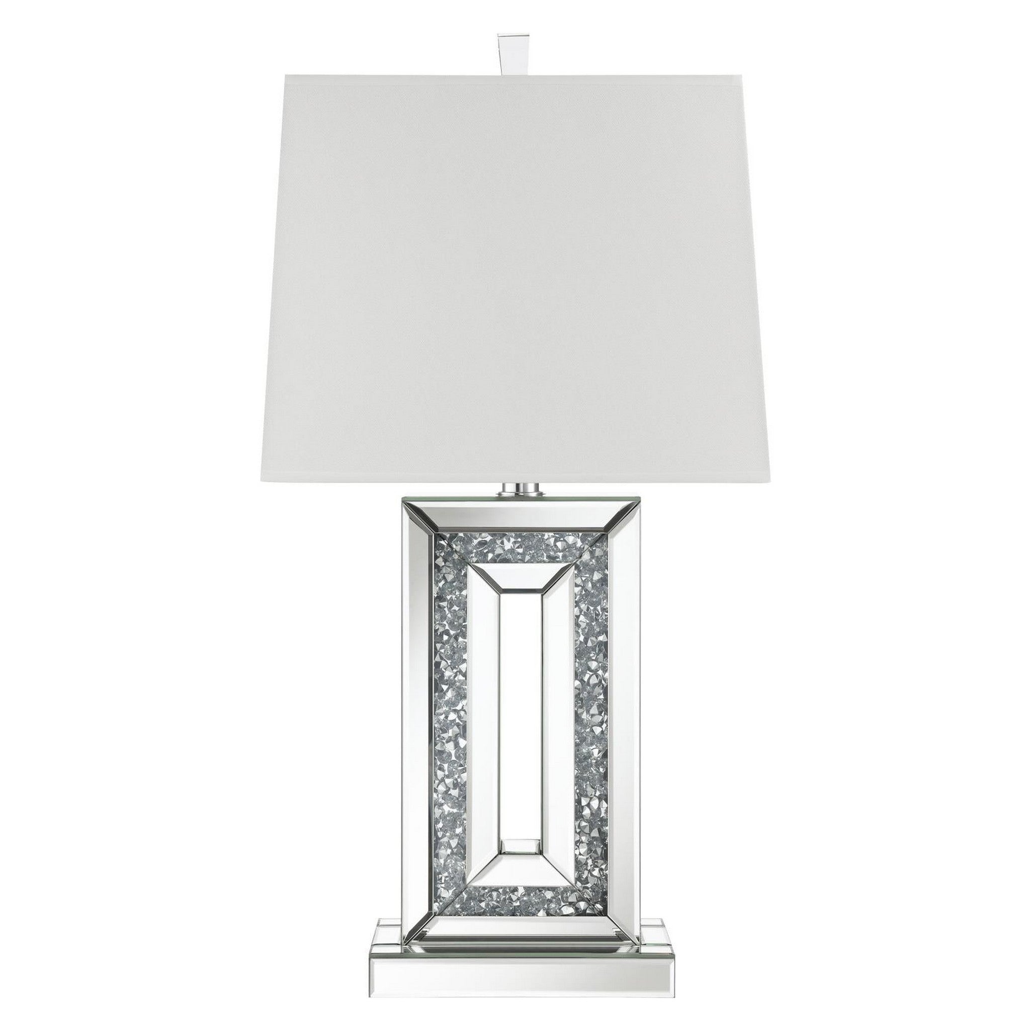 Ayelet Table Lamp with Square Shade White and Mirror 923288