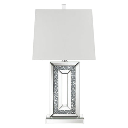 Ayelet Table Lamp with Square Shade White and Mirror 923288