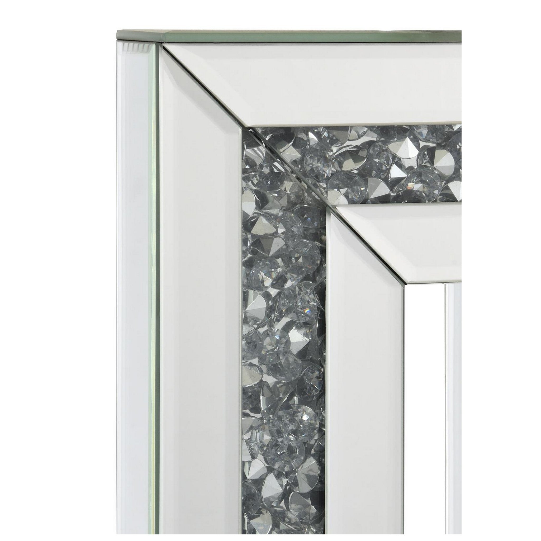 Ayelet Table Lamp with Square Shade White and Mirror 923288