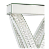 Dominick Table Lamp with Rectange Shade White and Mirror 923289
