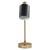Cherise Adjustable Shade Table Lamp Antique Brass and Matte Black 923303
