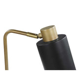 Cherise Adjustable Shade Table Lamp Antique Brass and Matte Black 923303