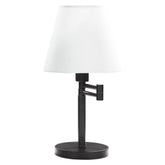 Colombe Rotatable Frame Table Lamp Off White and Matte Black 923306