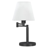 Colombe Rotatable Frame Table Lamp Off White and Matte Black 923306