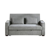 SOFA W/ PULL-OUT BED(CLICK-CLACK BACK), GRAY 9238GY-3CL