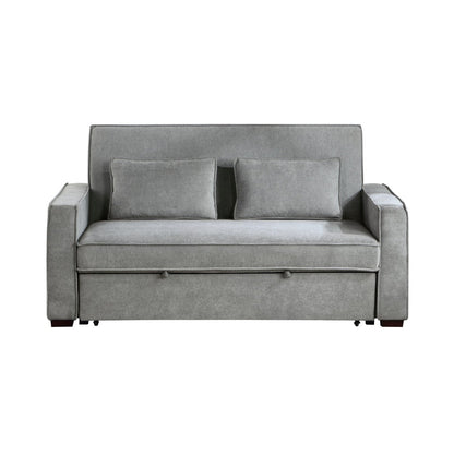 SOFA W/ PULL-OUT BED(CLICK-CLACK BACK), GRAY 9238GY-3CL