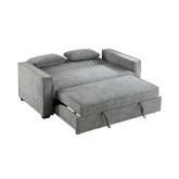 SOFA W/ PULL-OUT BED(CLICK-CLACK BACK), GRAY 9238GY-3CL