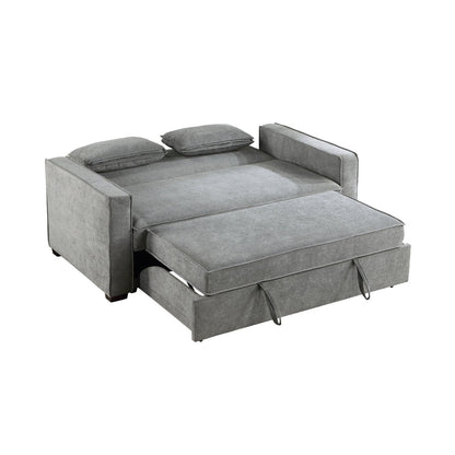 SOFA W/ PULL-OUT BED(CLICK-CLACK BACK), GRAY 9238GY-3CL