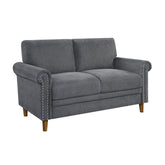 2pc Set: Sofa, Love 9240DGY*2