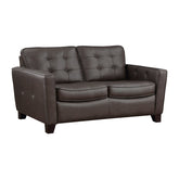 2pc Set: Sofa, Love 9266BRW*2