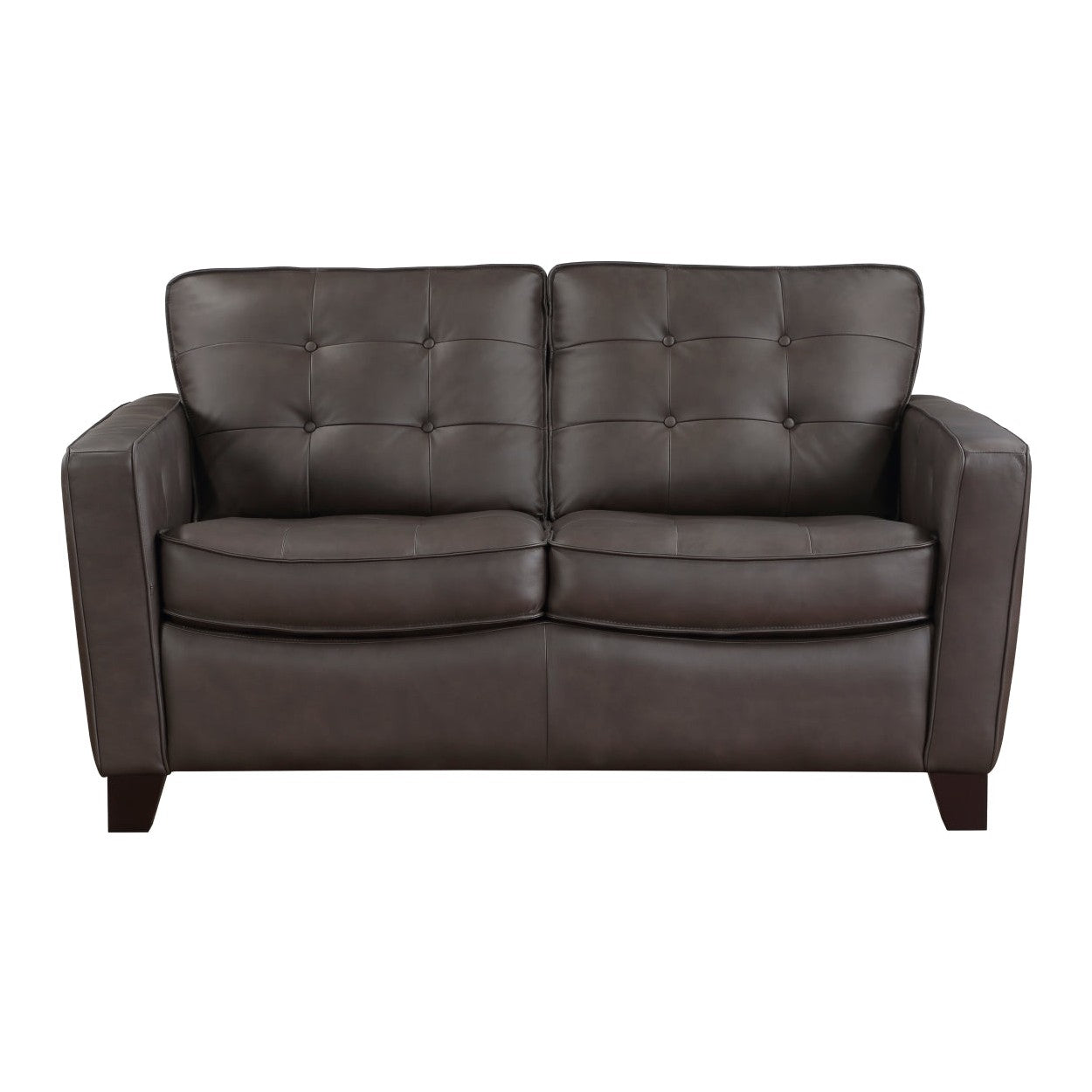 2pc Set: Sofa, Love 9266BRW*2