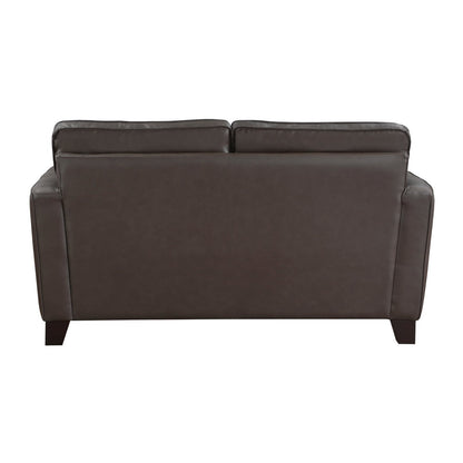 2pc Set: Sofa, Love 9266BRW*2
