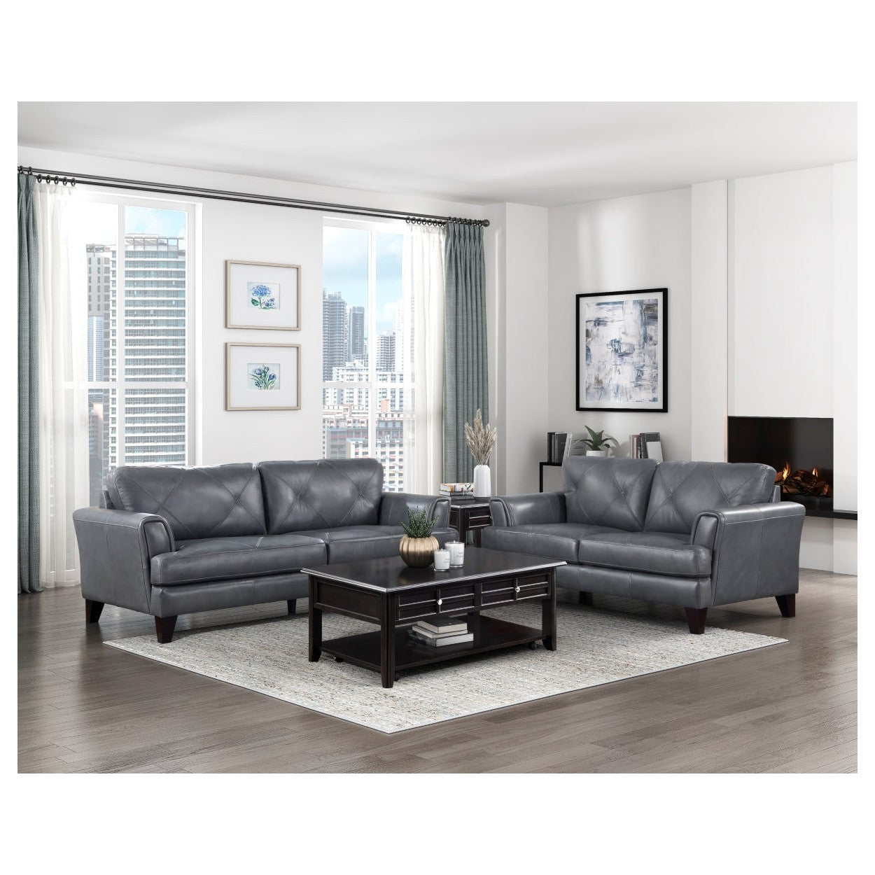 Love Seat 9279BGY-2