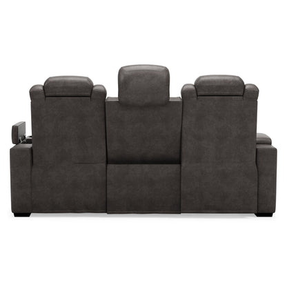 HyllMont Power Reclining Sofa Ash-9300315