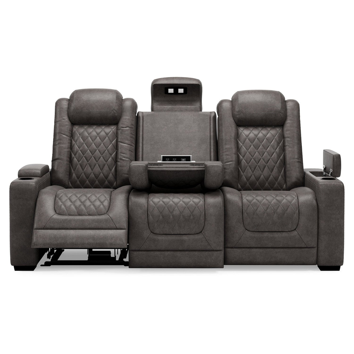 HyllMont Power Reclining Sofa Ash-9300315