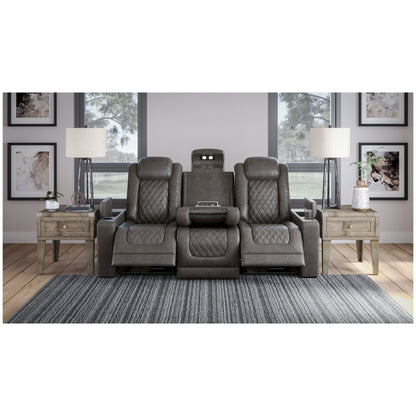 HyllMont Power Reclining Sofa Ash-9300315