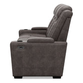 HyllMont Power Reclining Sofa Ash-9300315