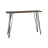 Neville Rectangular Console Table Concrete and Black 930050