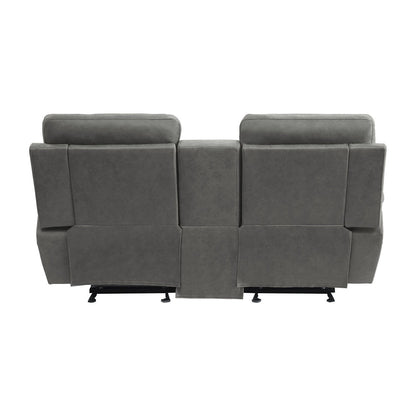 2pc Set: Love, Chair 9301GRY*2
