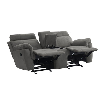 2pc Set: Love, Chair 9301GRY*2