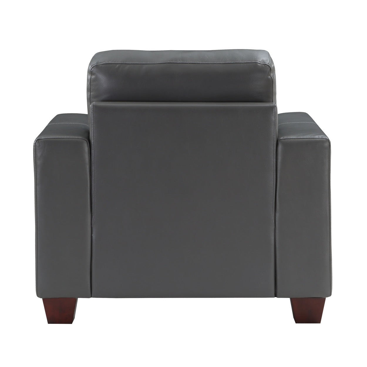 CHAIR, GRAY LEATHR GEL MATCH 9309GY-1