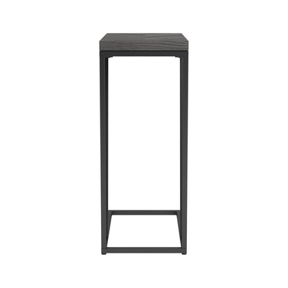 Sergio Chevron Rectangular Accent Table Rustic Grey 931146