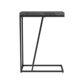 Sergio Chevron Rectangular Accent Table Rustic Grey 931146