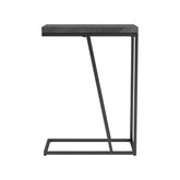 Sergio Chevron Rectangular Accent Table Rustic Grey 931146