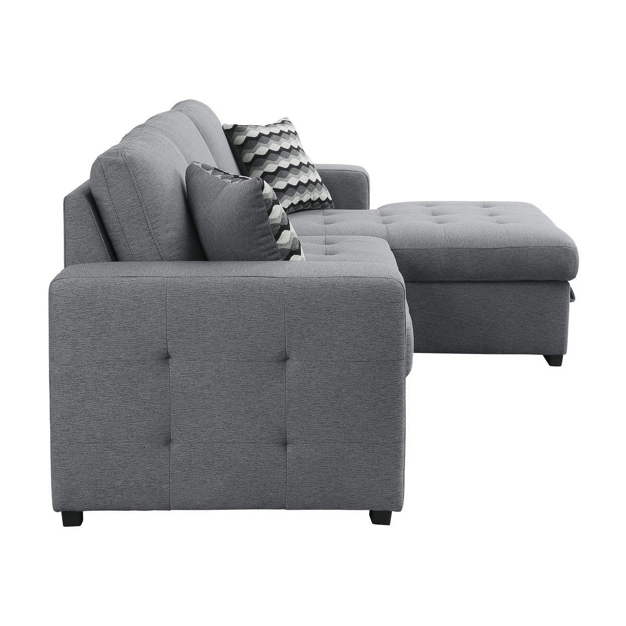 (2)2-Piece Sectional with Hidden Storage 9313GY*22LRC