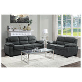 2pc Set: Sofa, Love 9333DG*2