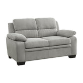 2pc Set: Sofa, Love 9333GY*2