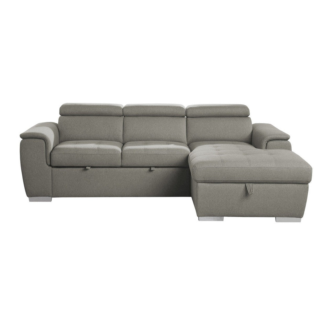 (2)2-Piece Sectional with Pull-out Bed and Adjustable Headrests 9355BR*22LRC