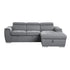 (2)2-Piece Sectional with Pull-out Bed and Adjustable Headrests 9355GY*22LRC