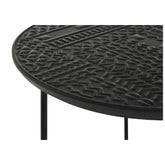 Loannis 2-piece Round Nesting Table Matte Black 935842