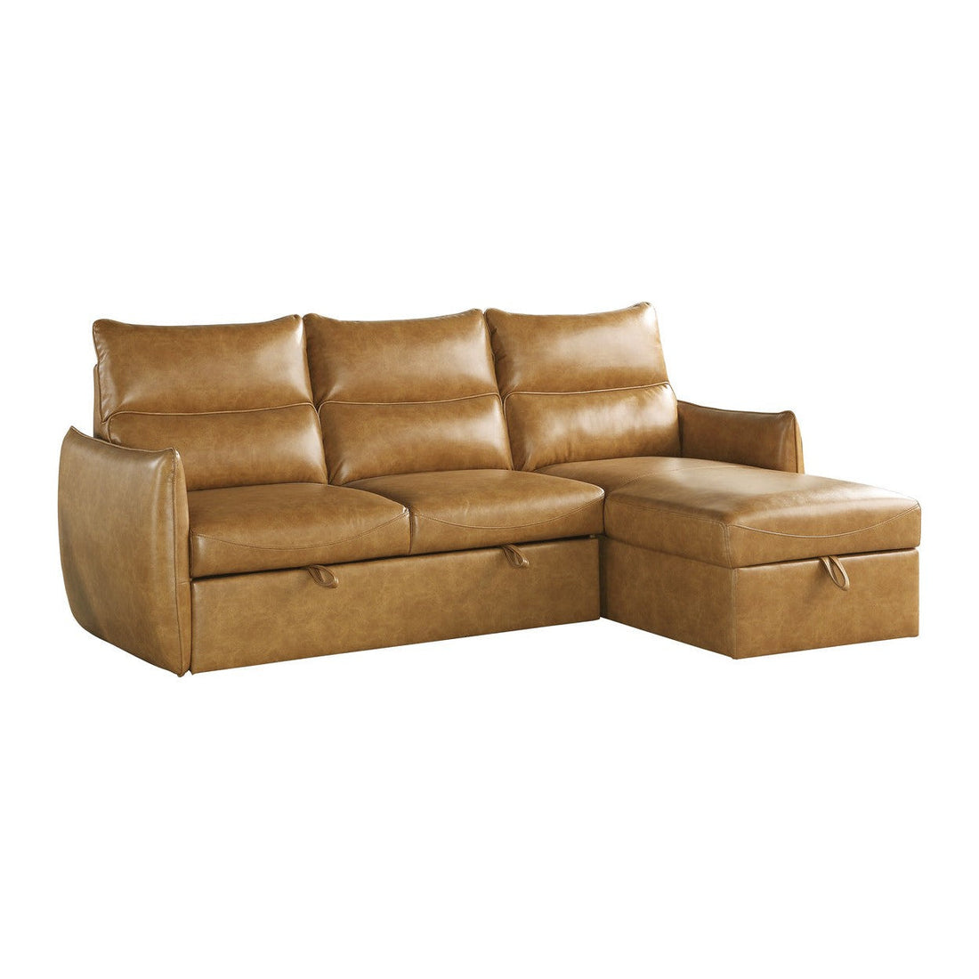 (2)2-Piece Reversible Sectional with Pull-out Bed and Hidden Storage 9358SD*SC