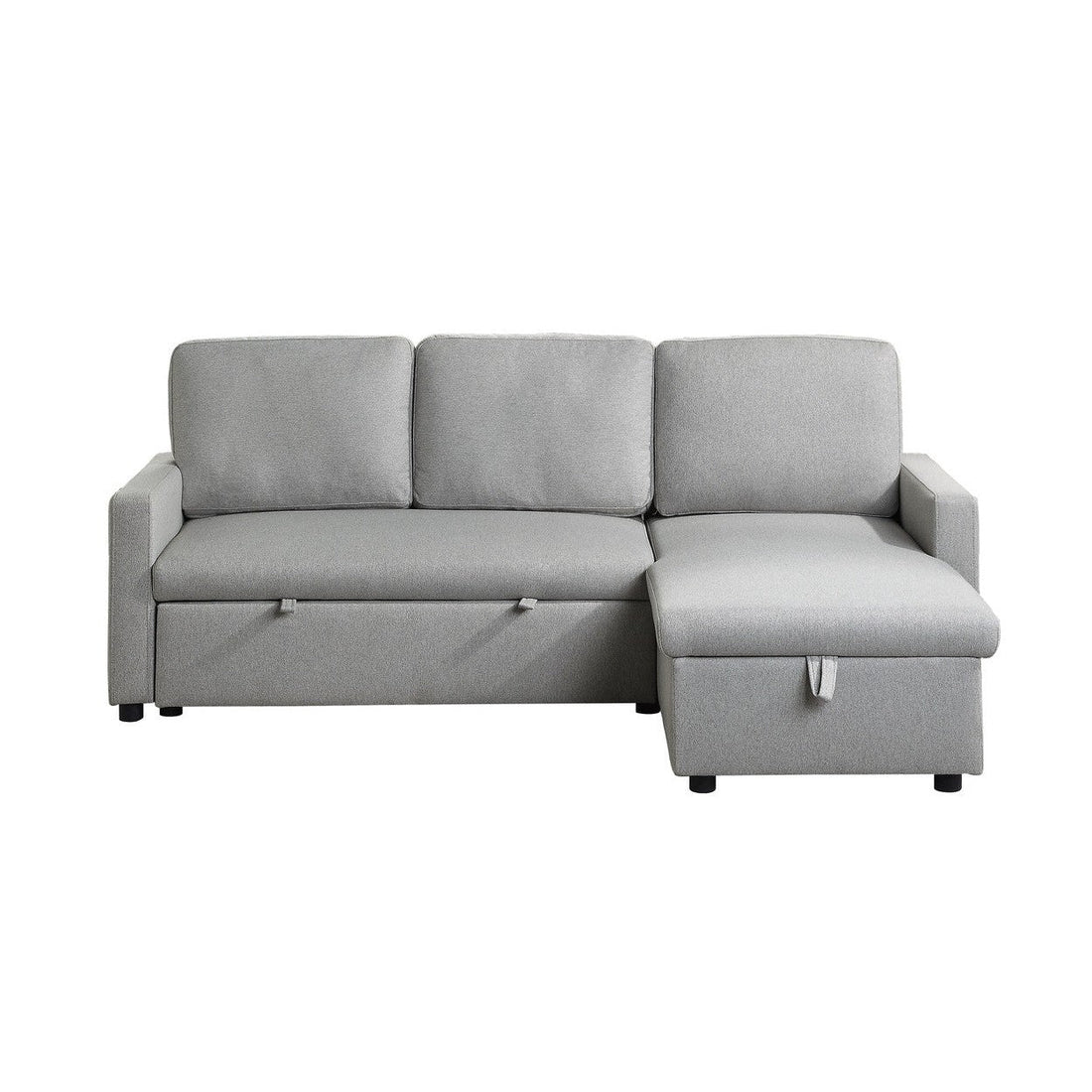(2)2-Piece Reversible Sectional with Pull-out Bed and Hidden Storage 9359GRY*SC