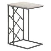 Angeliki Accent Table with Marble Top White 936025