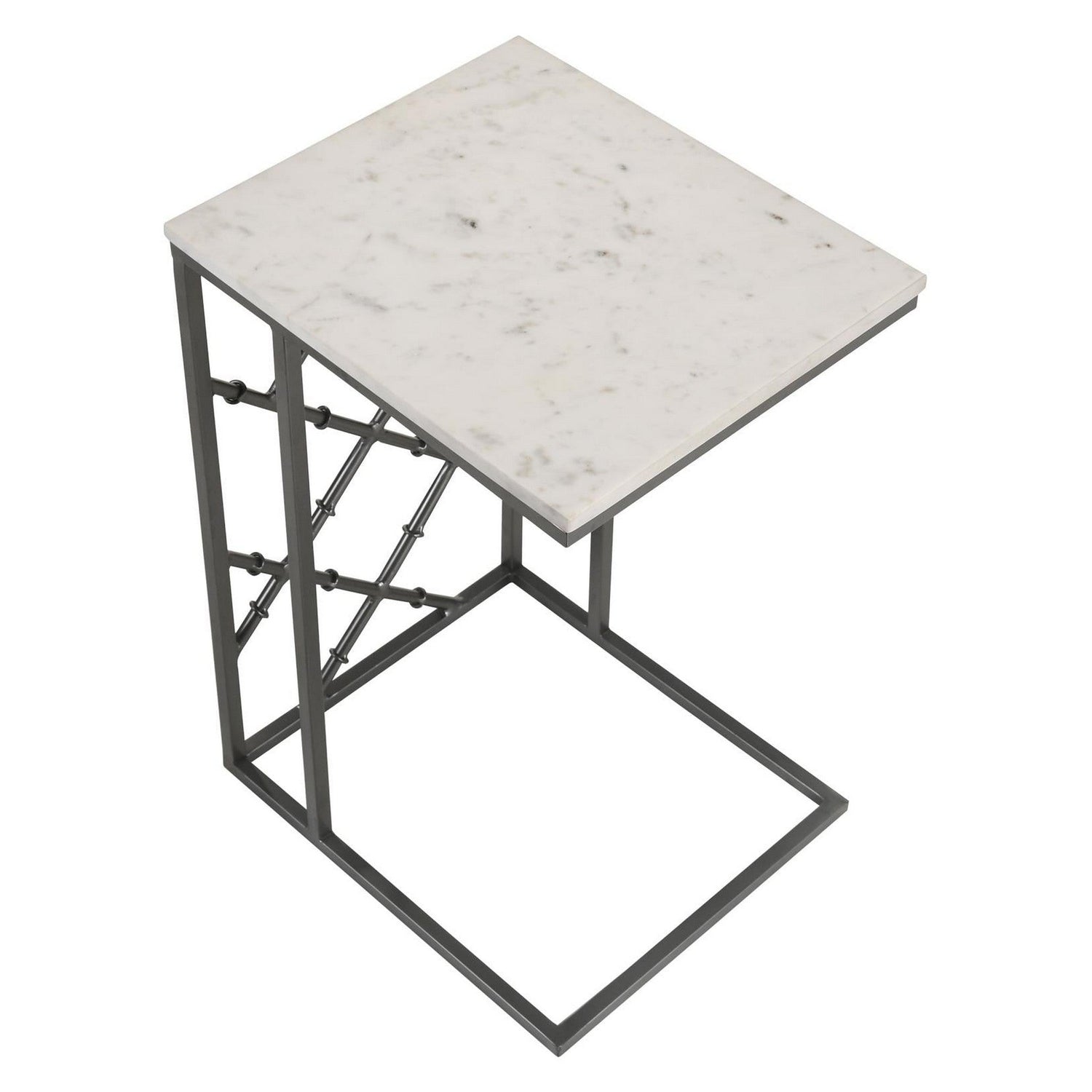Angeliki Accent Table with Marble Top White 936025