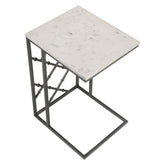 Angeliki Accent Table with Marble Top White 936025
