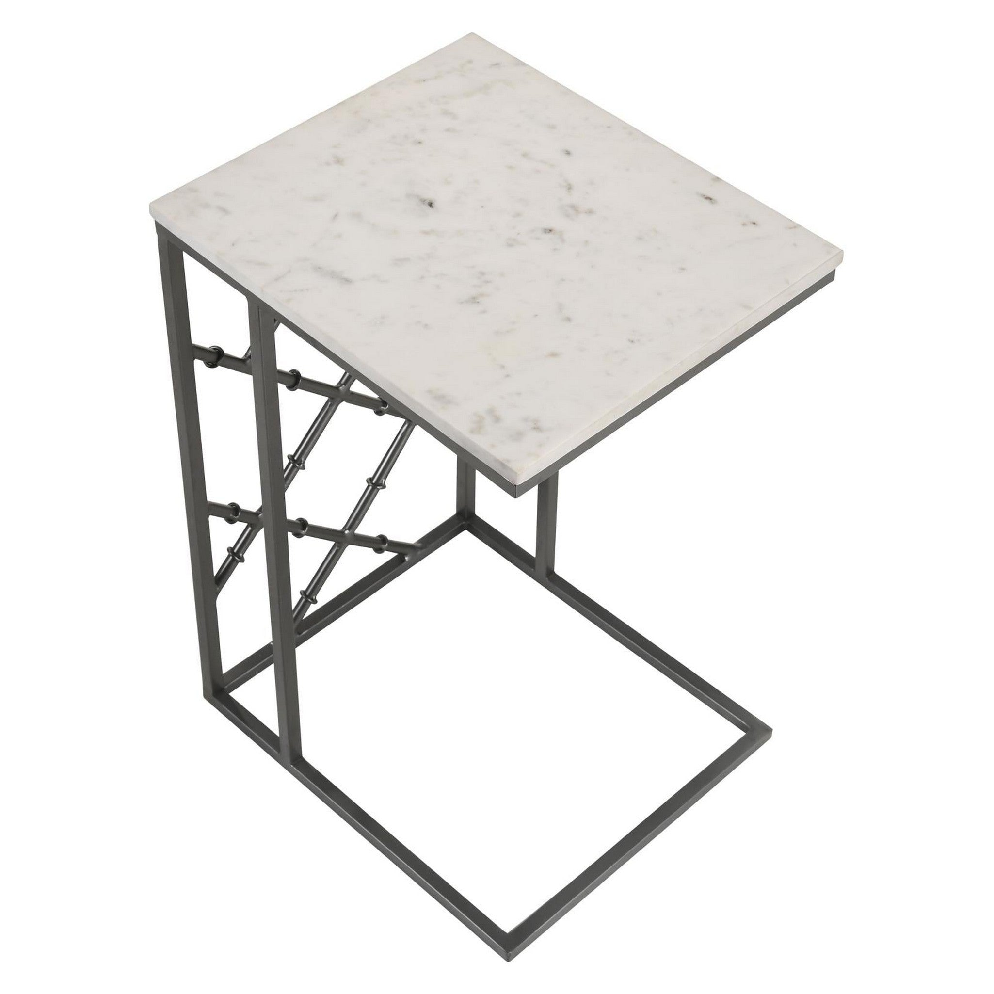 Angeliki Accent Table with Marble Top White 936025